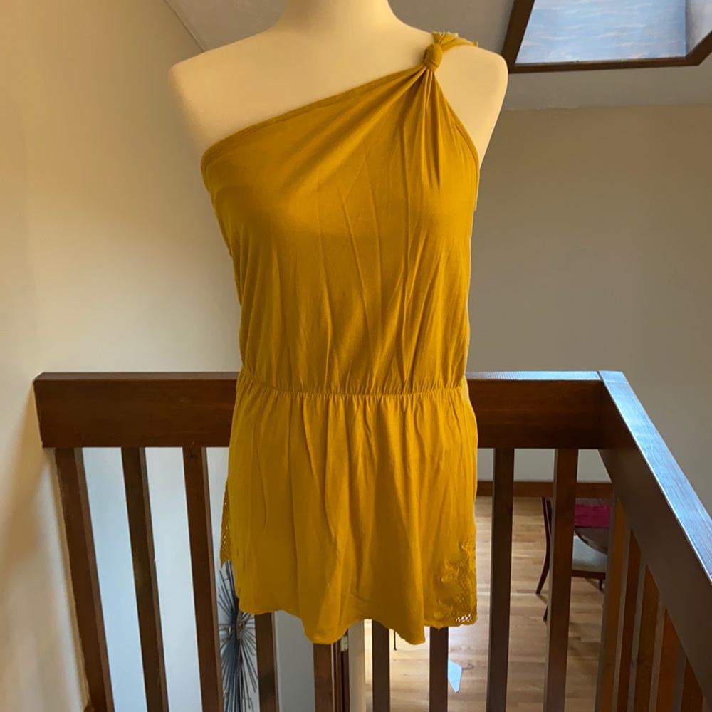 Italian one shoulder super soft tunic